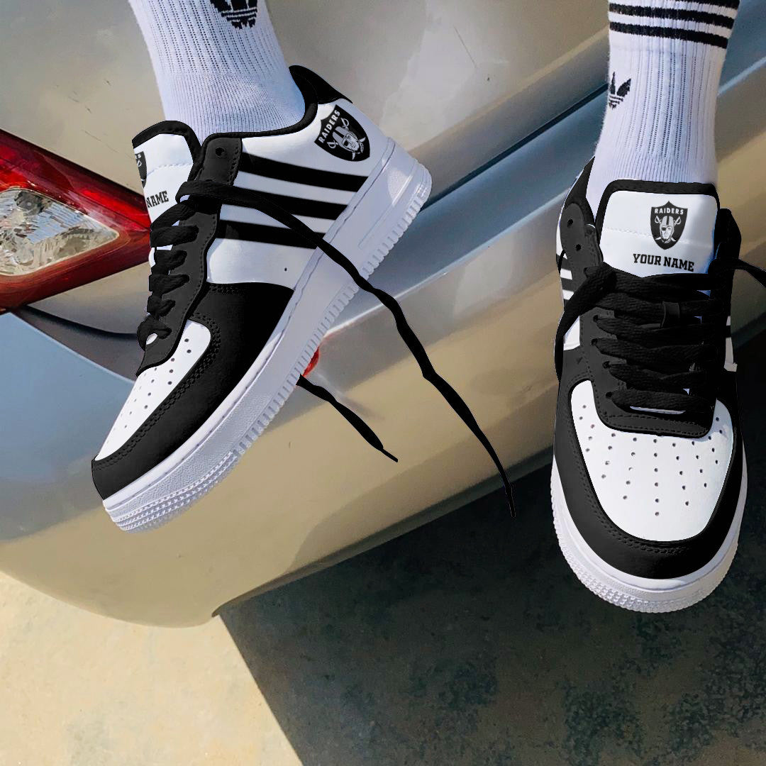 Footwearstorm Las Vegas Raiders NFL Air Low-Top Sneakers Shoes For Men And Women 1205746