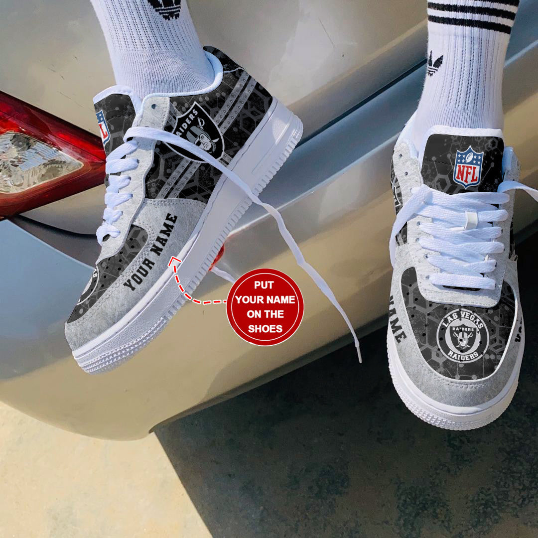 Footwearstorm Las Vegas Raiders NFL Air Low-Top Sneakers Shoes For Men And Women 1205745