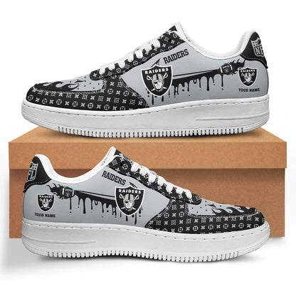 Footwearstorm Las Vegas Raiders NFL Air Low-Top Sneakers Shoes For Men And Women 1205731