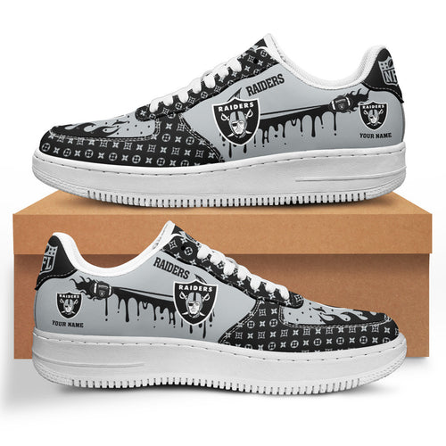 Footwearstorm Las Vegas Raiders NFL Air Low-Top Sneakers Shoes For Men And Women 1205731