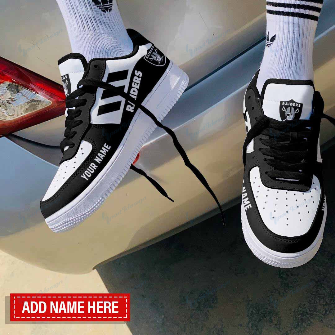Footwearstorm Las Vegas Raiders NFL Air Low-Top Sneakers Shoes For Men And Women 1205741