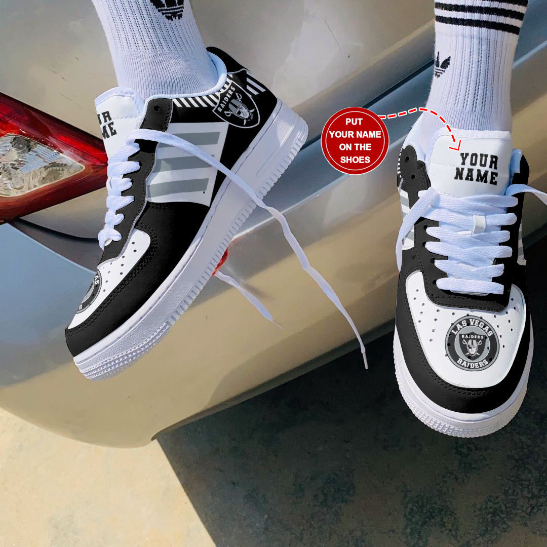 Footwearstorm Las Vegas Raiders NFL Air Low-Top Sneakers Shoes For Men And Women 1205740