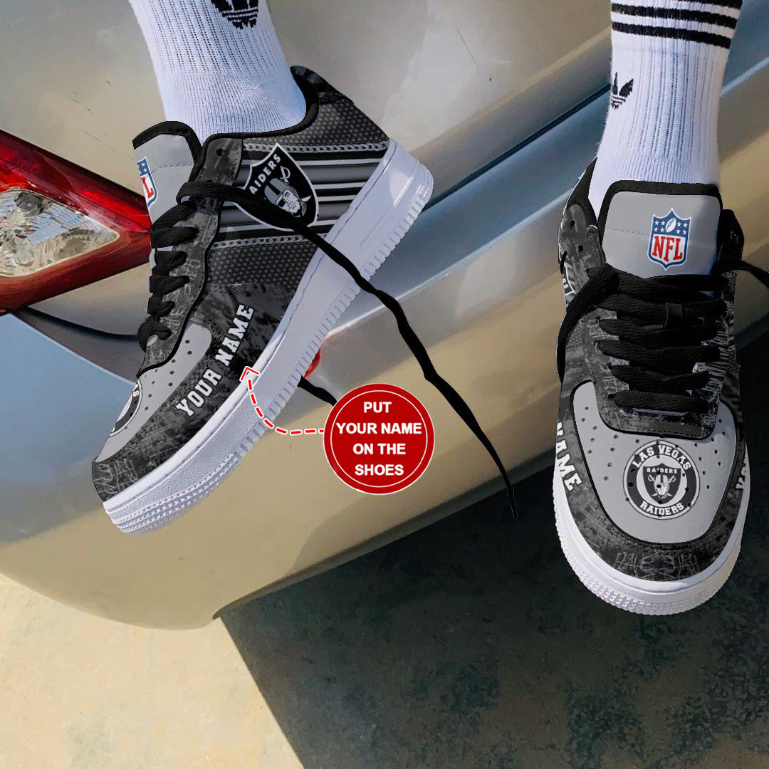Footwearstorm Las Vegas Raiders NFL Air Low-Top Sneakers Shoes For Men And Women 1205737