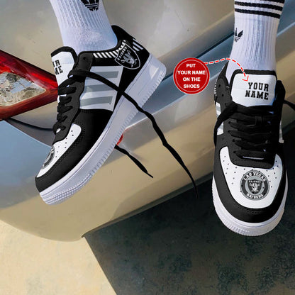 Footwearstorm Las Vegas Raiders NFL Air Low-Top Sneakers Shoes For Men And Women 1205328