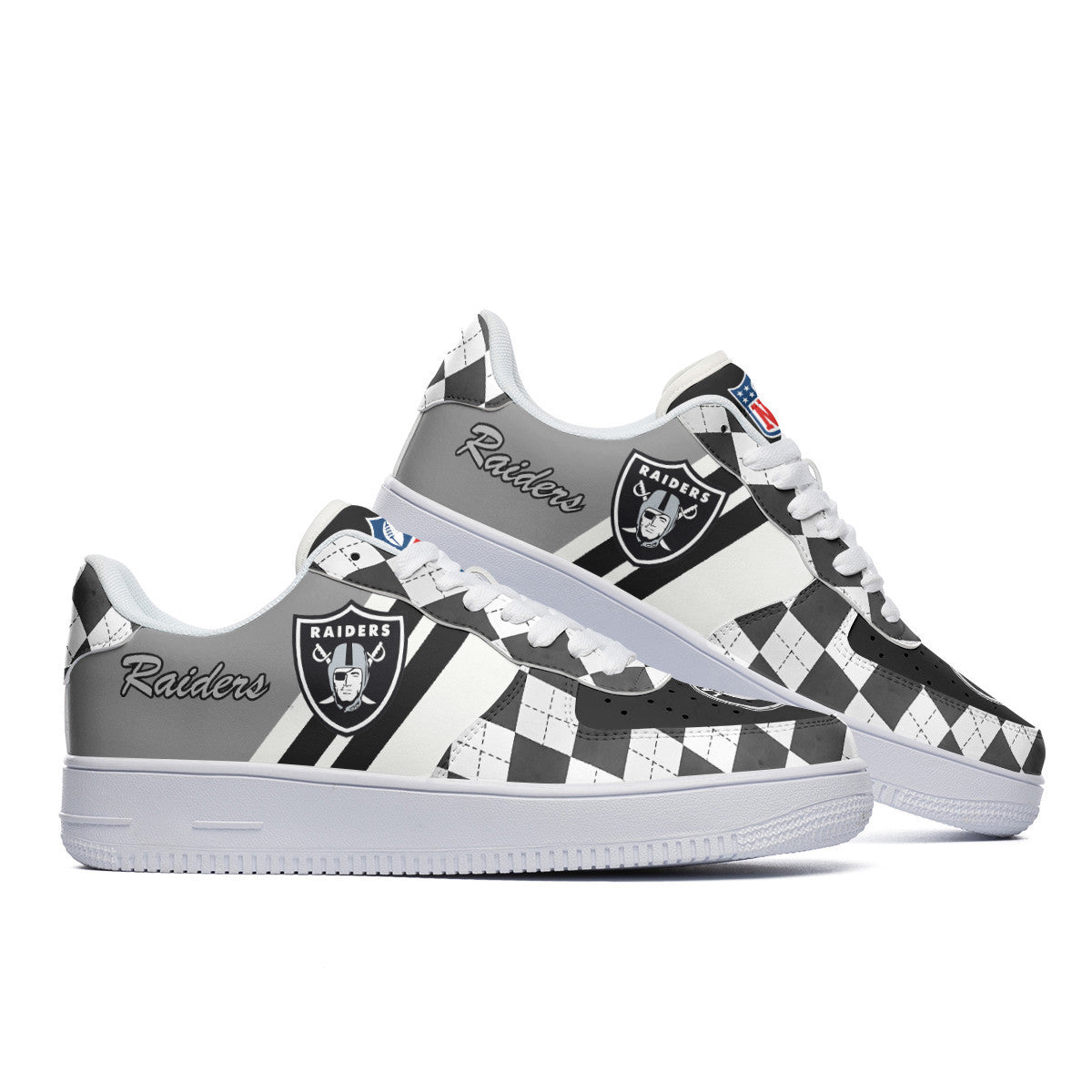 Footwearstorm Las Vegas Raiders NFL Air Low-Top Sneakers Shoes For Men And Women 1205341