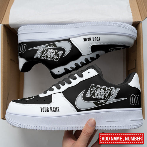 Footwearstorm Las Vegas Raiders NFL Air Low-Top Sneakers Shoes For Men And Women 1205721