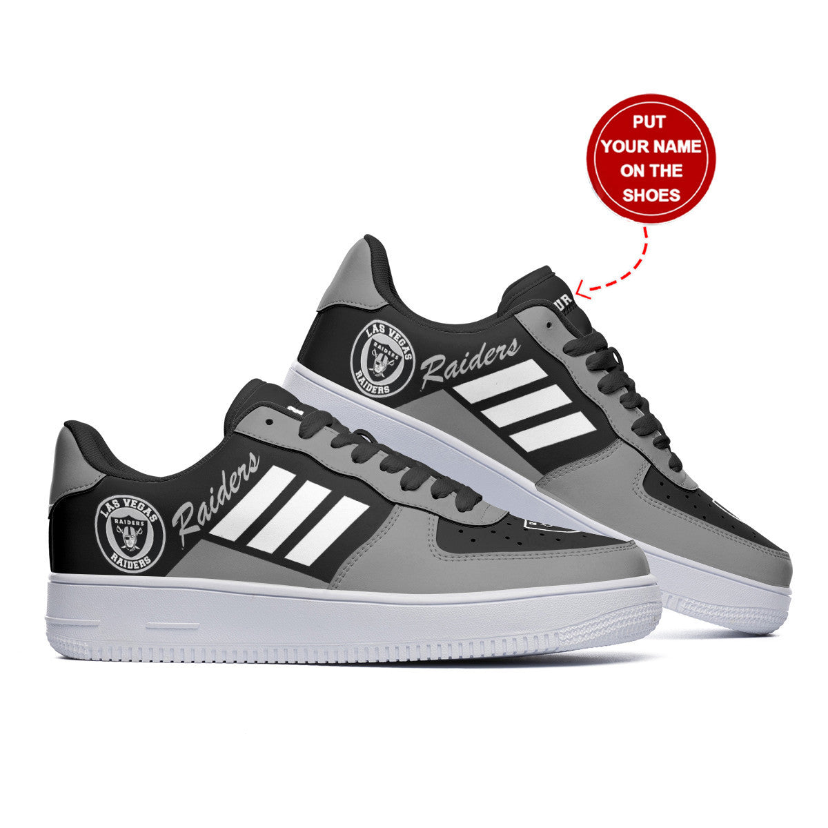 Footwearstorm Las Vegas Raiders NFL Air Low-Top Sneakers Shoes For Men And Women 1205326
