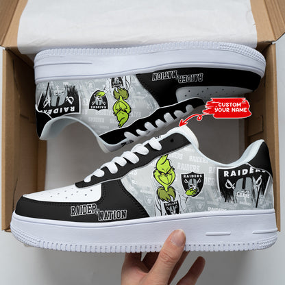 Footwearstorm Las Vegas Raiders NFL Air Low-Top Sneakers Shoes For Men And Women 1205755