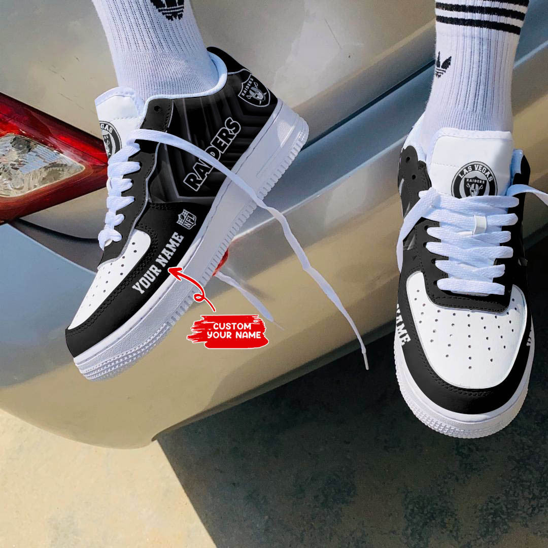 Footwearstorm Las Vegas Raiders NFL Air Low-Top Sneakers Shoes For Men And Women 1205331