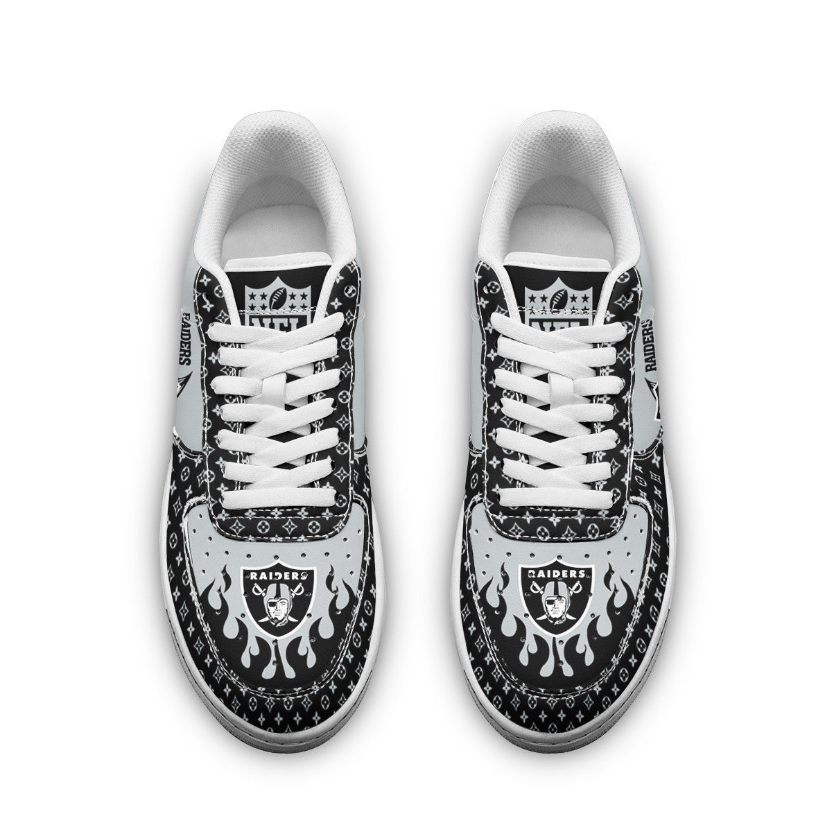 Footwearstorm Las Vegas Raiders NFL Air Low-Top Sneakers Shoes For Men And Women 1205731