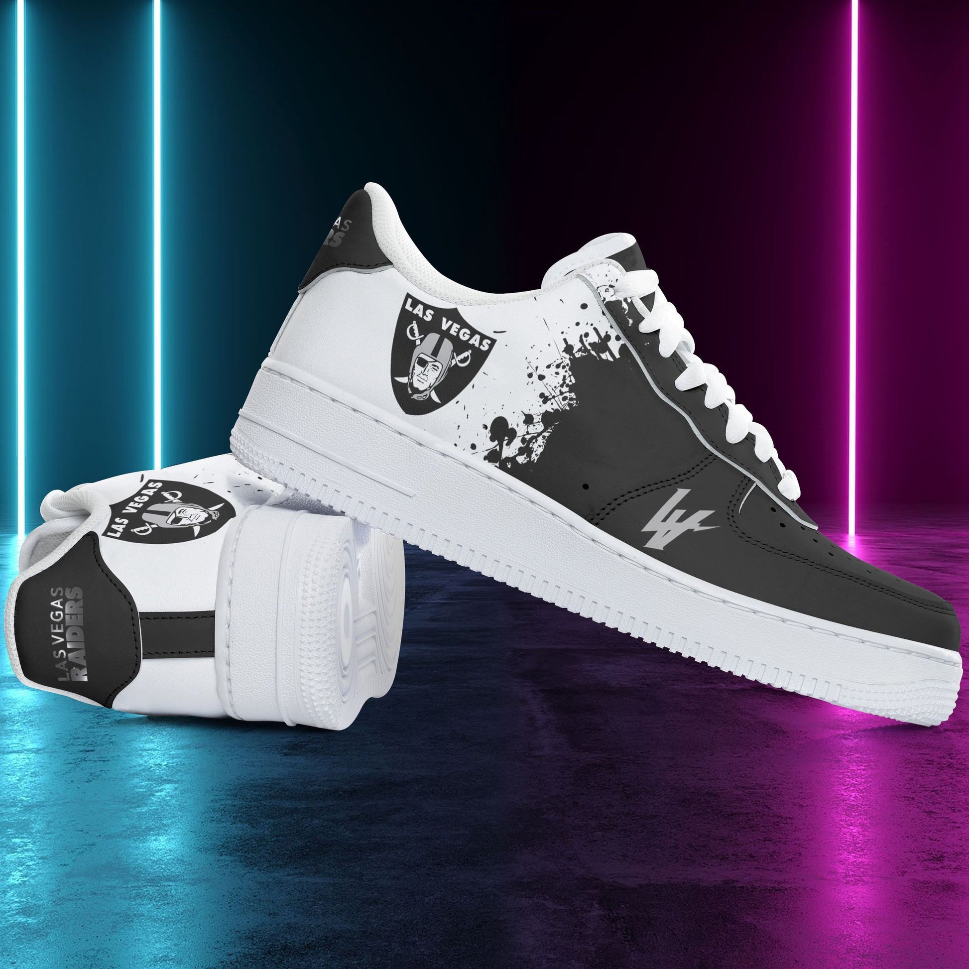 Footwearstorm Las Vegas Raiders NFL Air Low-Top Sneakers Shoes For Men And Women 1205730