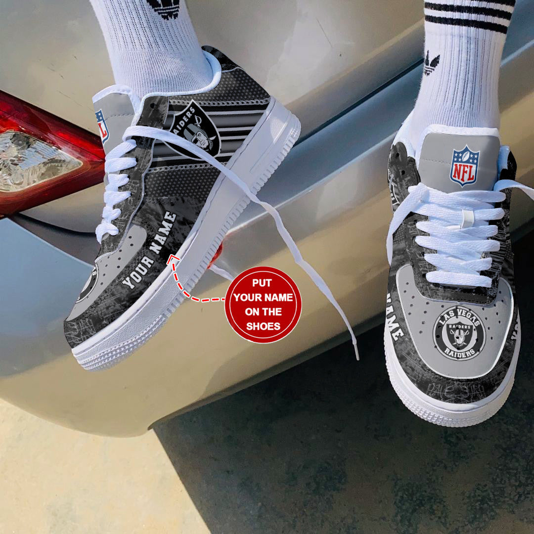 Footwearstorm Las Vegas Raiders NFL Air Low-Top Sneakers Shoes For Men And Women 1205737