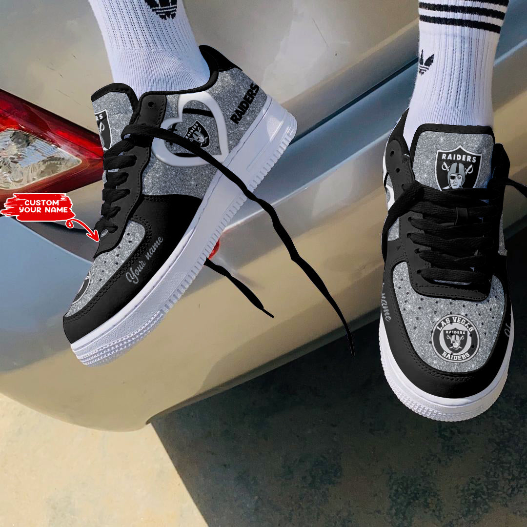 Footwearstorm Las Vegas Raiders NFL Air Low-Top Sneakers Shoes For Men And Women 1205199