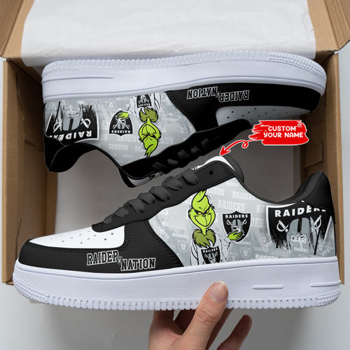 Footwearstorm Las Vegas Raiders NFL Air Low-Top Sneakers Shoes For Men And Women 1205755