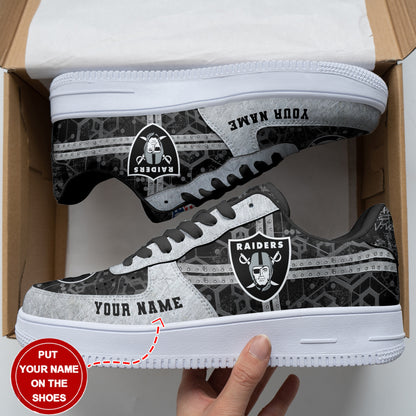 Footwearstorm Las Vegas Raiders NFL Air Low-Top Sneakers Shoes For Men And Women 1205745