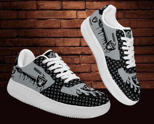 Footwearstorm Las Vegas Raiders NFL Air Low-Top Sneakers Shoes For Men And Women 1205731