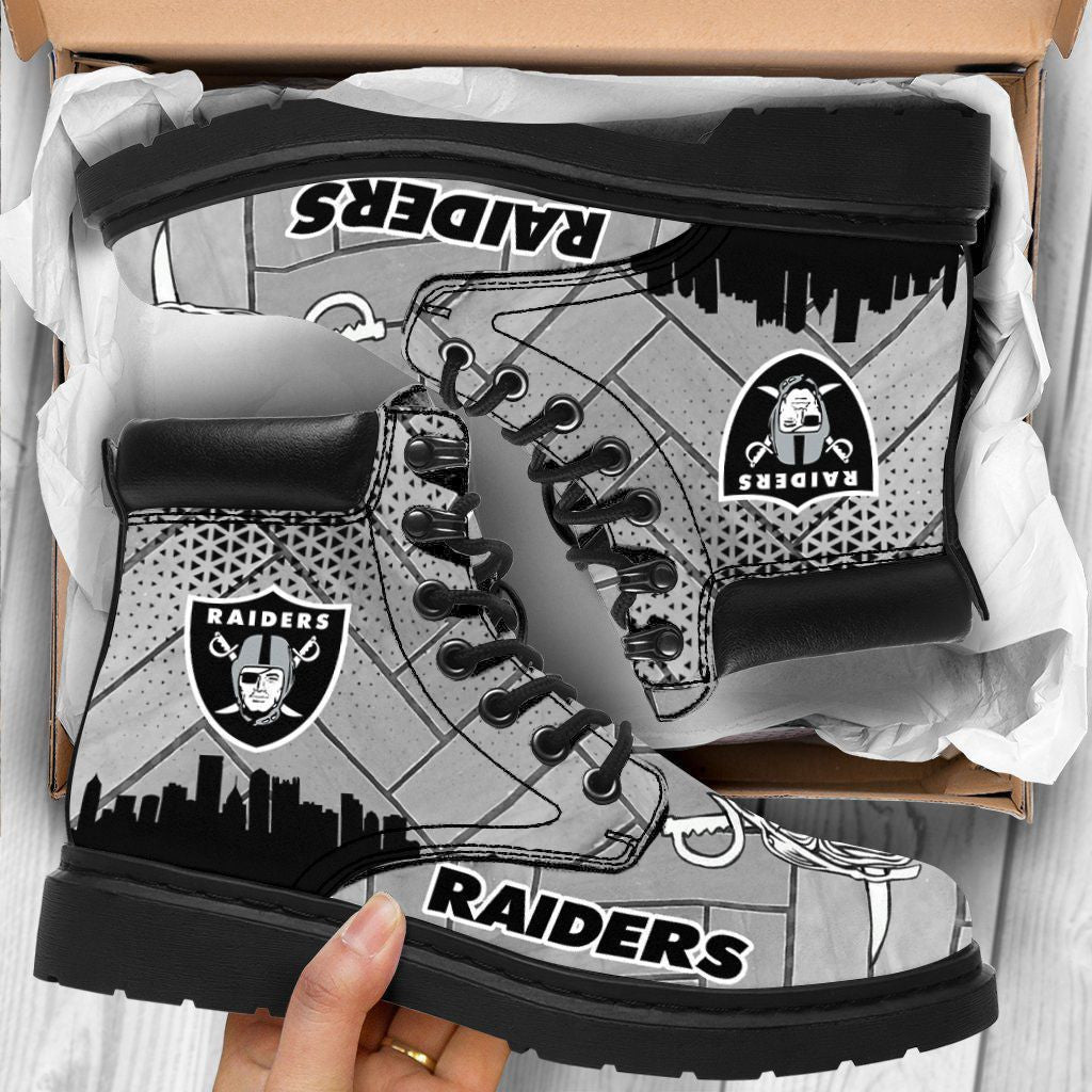 Footwearstorm Las Vegas Raiders TBL Boots Shoes For Men And Women 2