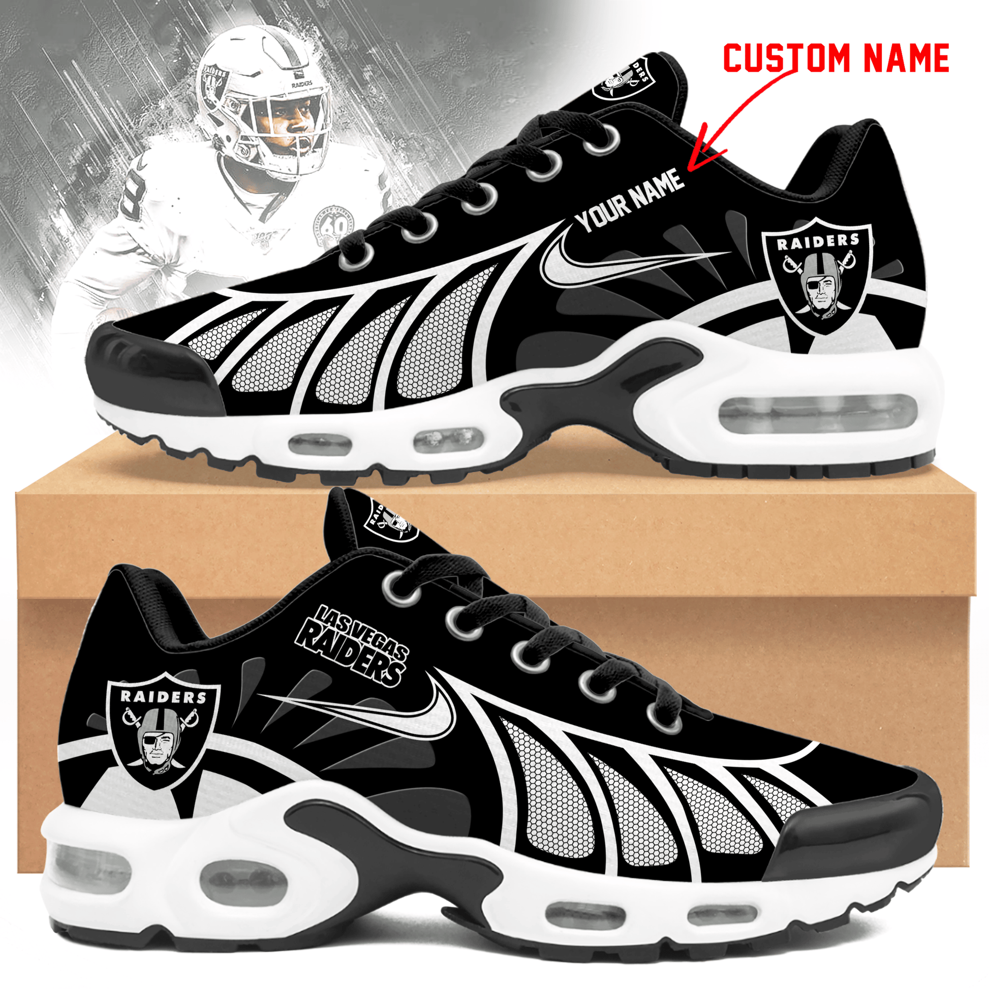 Footwearstorm Las Vegas Raiders TN Shoes Sneakers For Men And Women 1