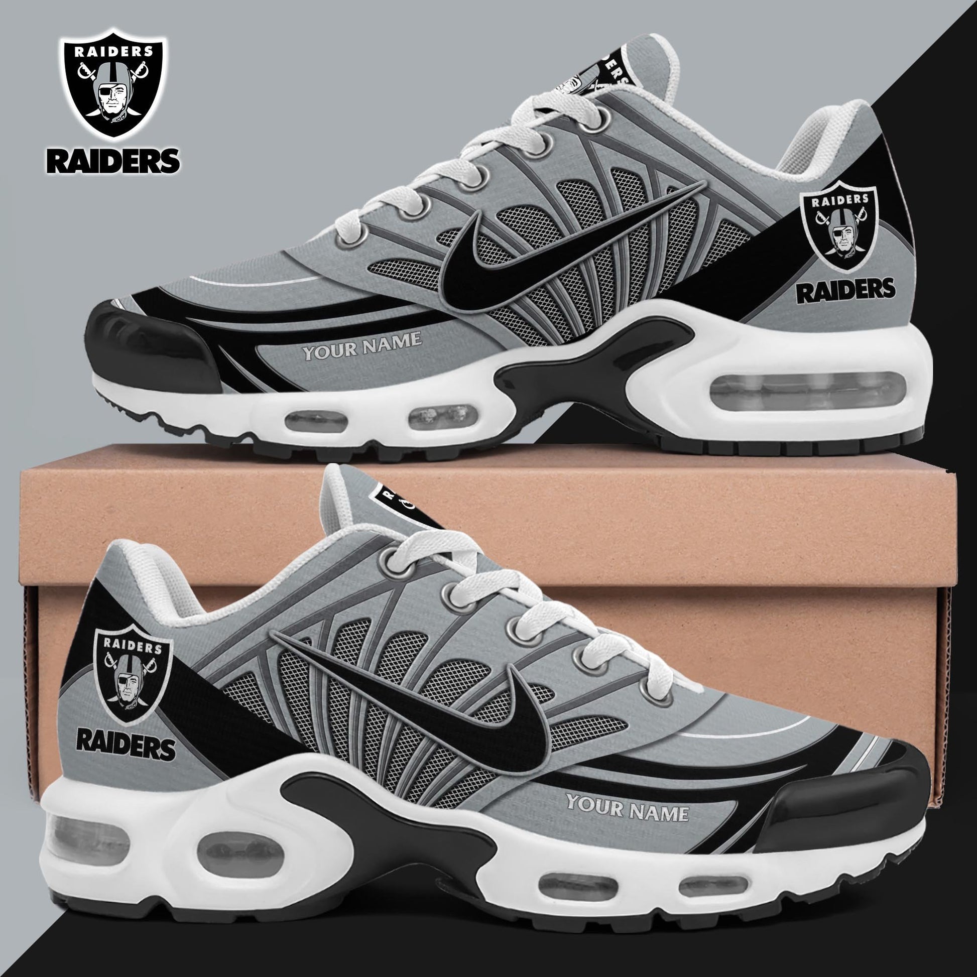 Footwearstorm Las Vegas Raiders TN Shoes Sneakers For Men And Women 8