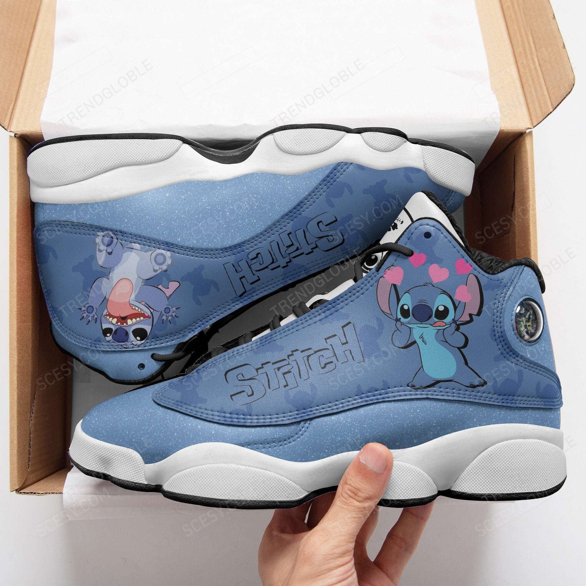 Footwearstorm Lilo and Stitch AJ13 Sneakers Shoes For Men And Women 1