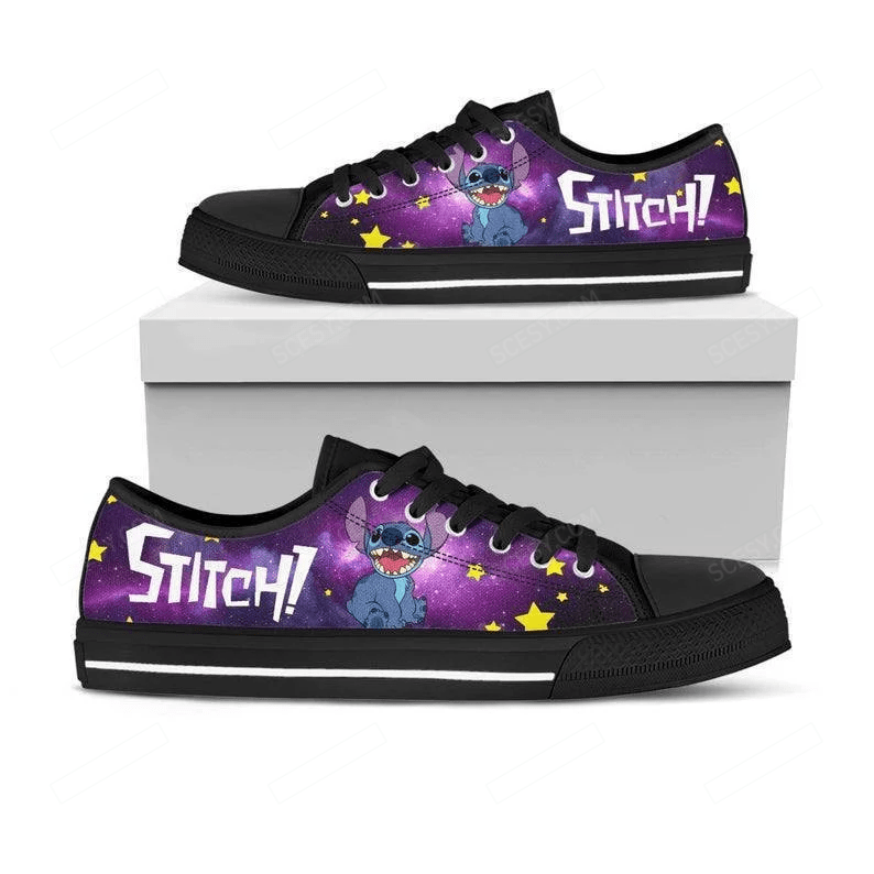 Footwearstorm Lilo and Stitch Low Top Canvas Sneakers Shoes For Men And Women 1