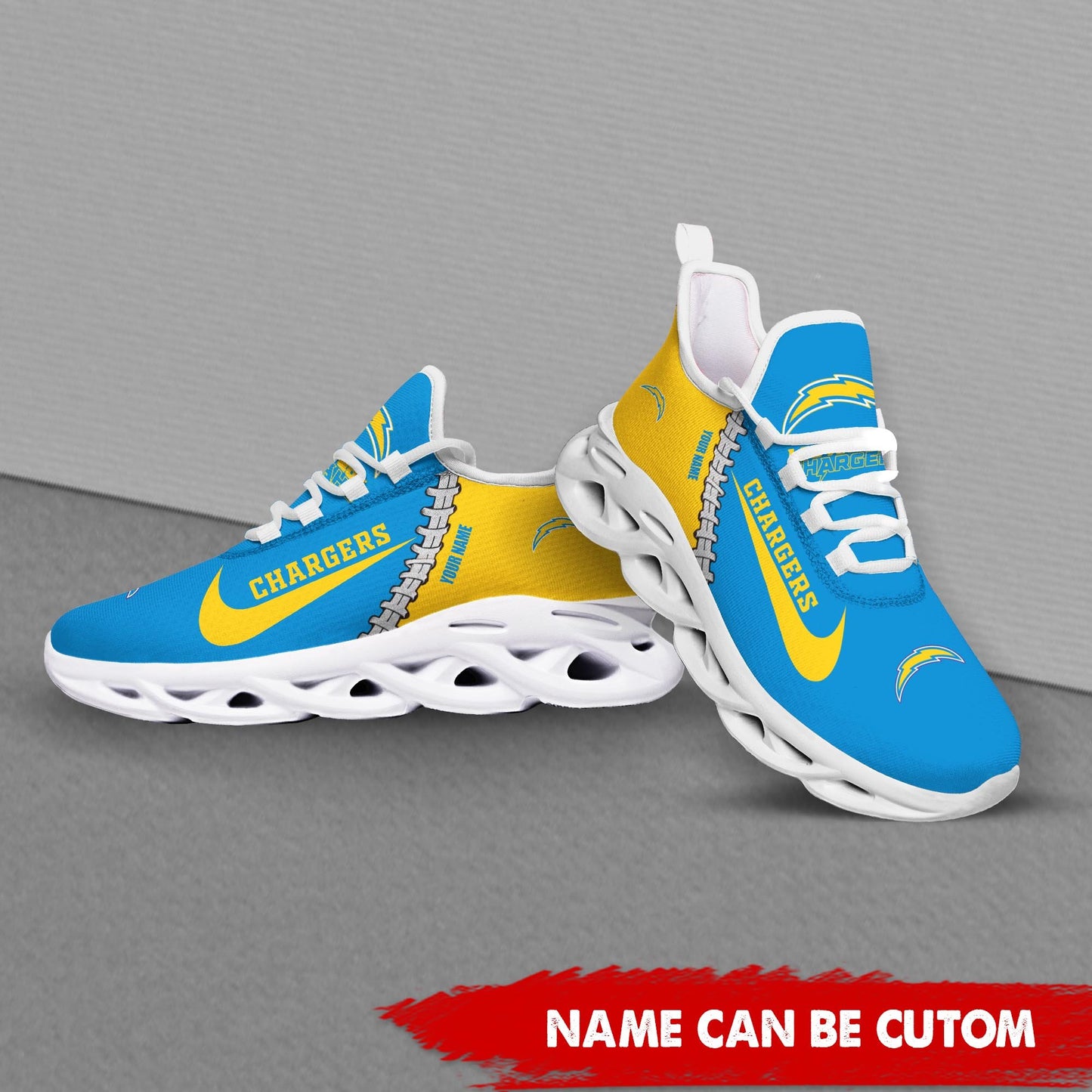 Footwearstorm Los Angeles Chargers Max Soul Shoes Sneakers For Men And Women 2