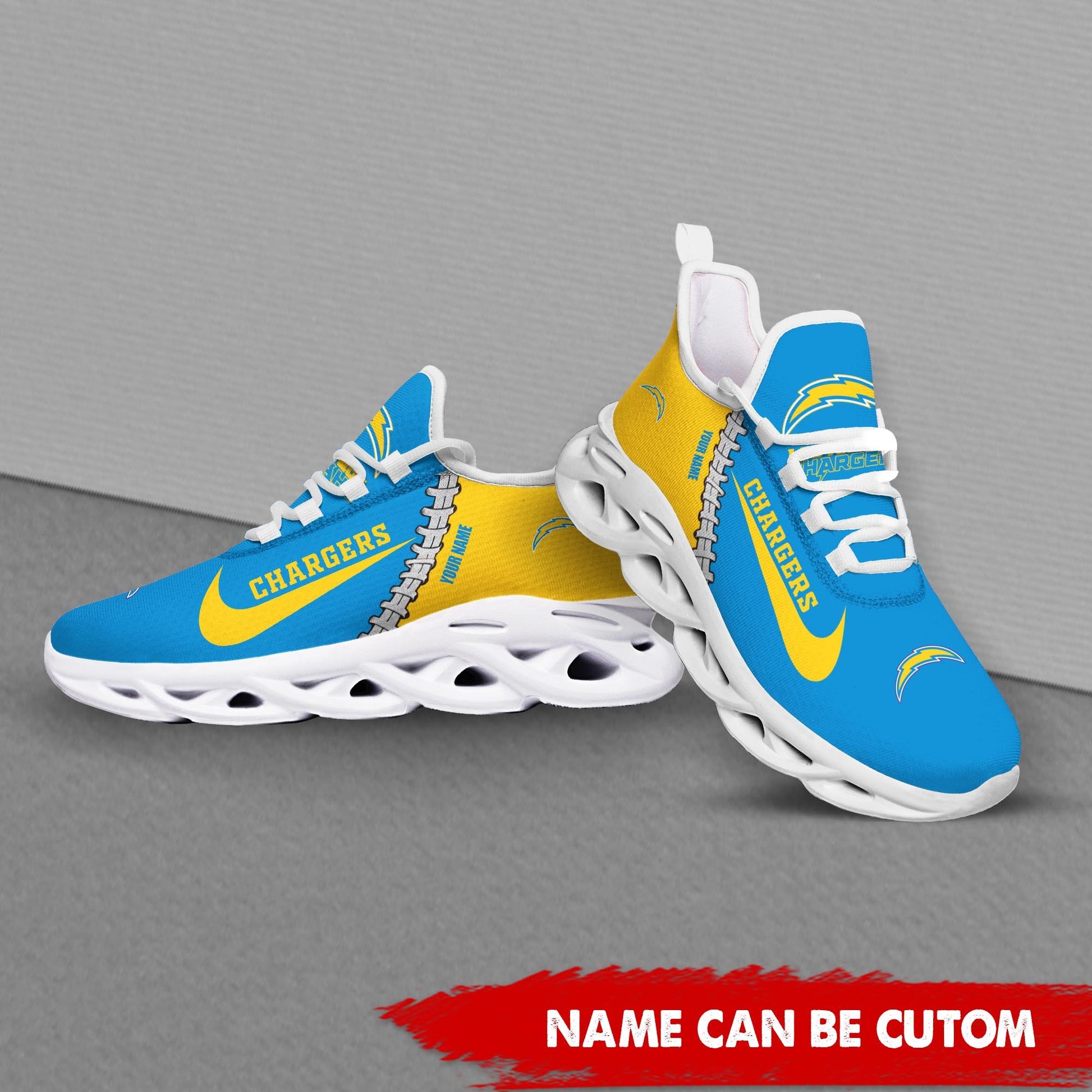 Footwearstorm Los Angeles Chargers Max Soul Shoes Sneakers For Men And Women 2