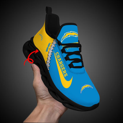 Footwearstorm Los Angeles Chargers Max Soul Shoes Sneakers For Men And Women 2