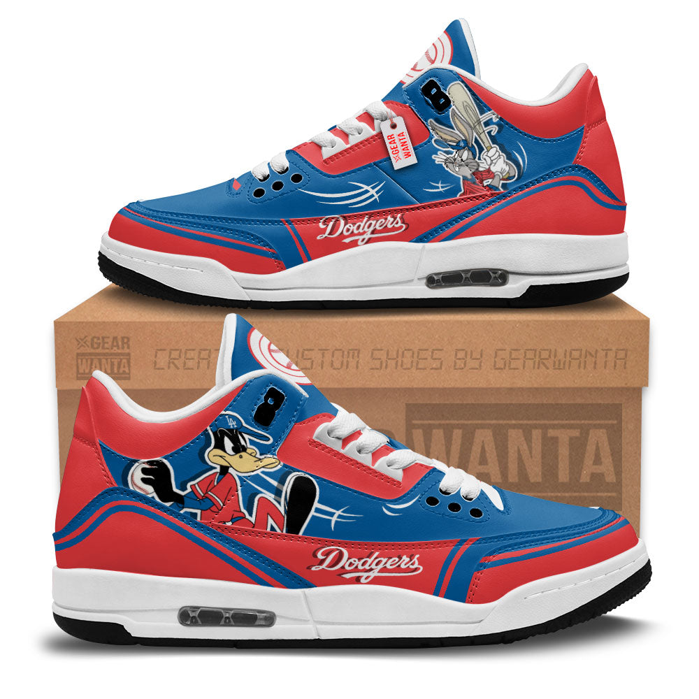 Footwearstorm Los Angeles Dodgers AJ3 Sneakers Shoes For Men And Women