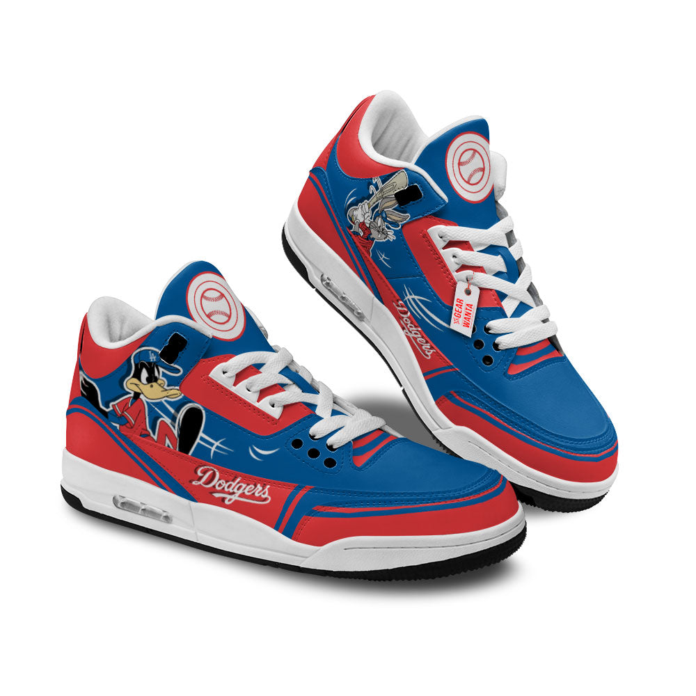 Footwearstorm Los Angeles Dodgers AJ3 Sneakers Shoes For Men And Women