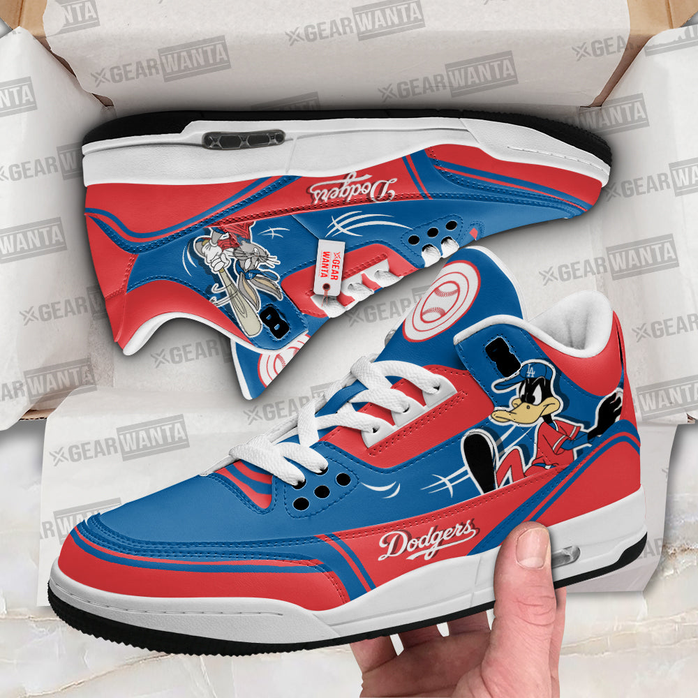 Footwearstorm Los Angeles Dodgers AJ3 Sneakers Shoes For Men And Women