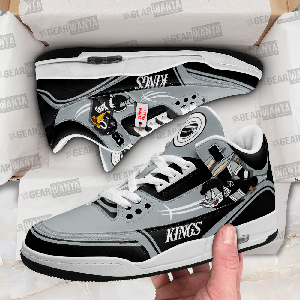 Footwearstorm Los Angeles Kings AJ3 Sneakers Shoes For Men And Women