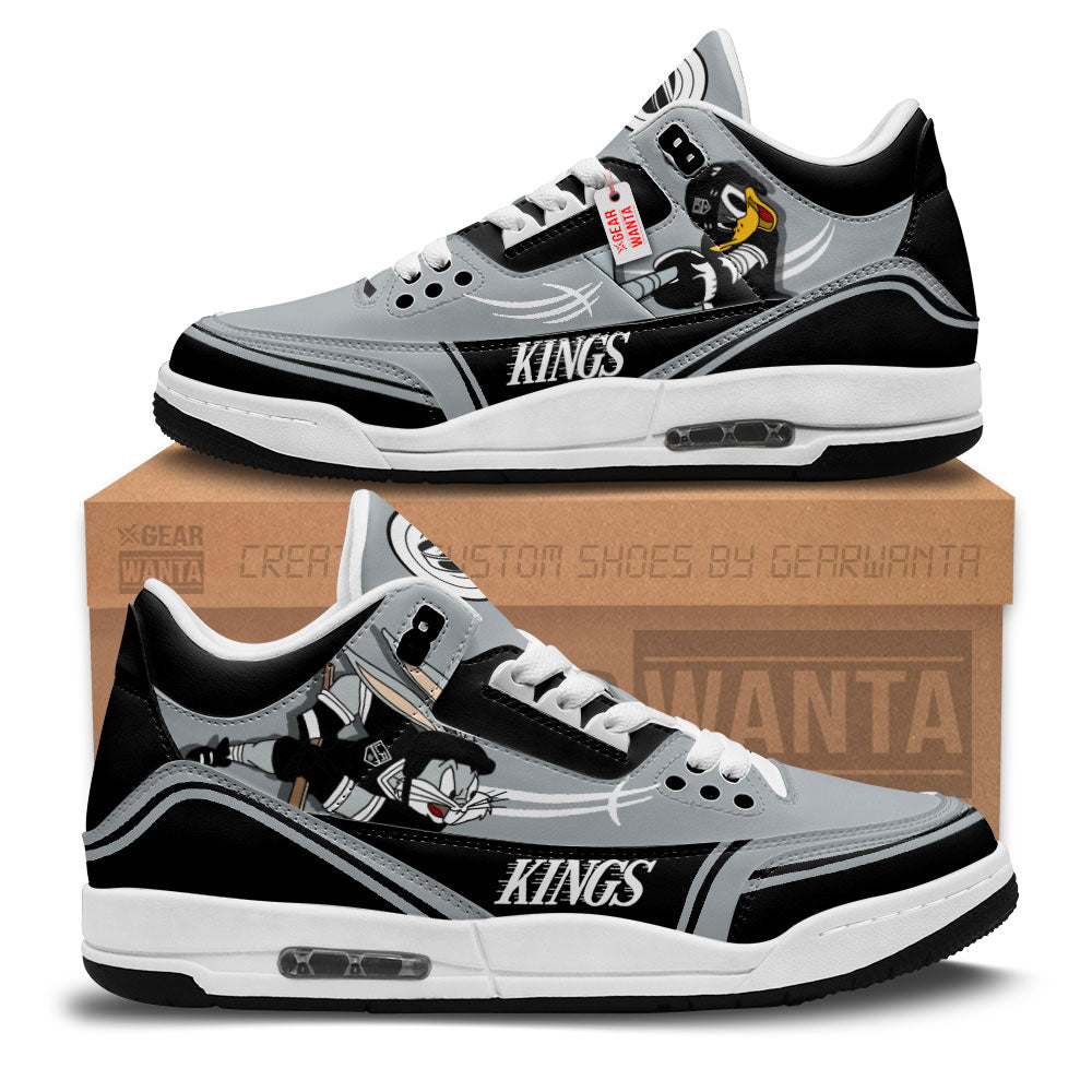 Footwearstorm Los Angeles Kings AJ3 Sneakers Shoes For Men And Women