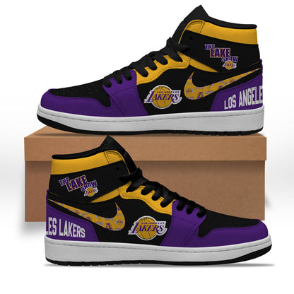 Footwearstorm Los Angeles Lakers AJ1 High Sneakers Shoes For Men And Women 1