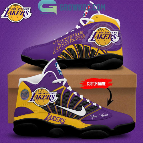 Footwearstorm Los Angeles Lakers AJ13 Sneakers Shoes For Men And Women 1