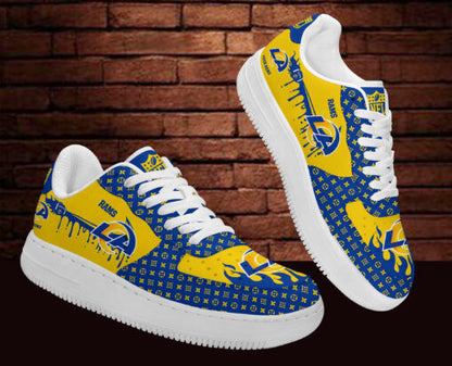 Footwearstorm Los Angeles Rams NFL Air Low-Top Sneakers Shoes For Men And Women 1205837
