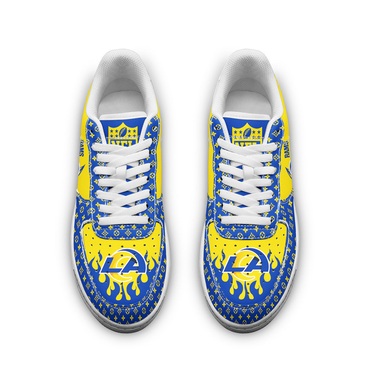 Footwearstorm Los Angeles Rams NFL Air Low-Top Sneakers Shoes For Men And Women 1205837