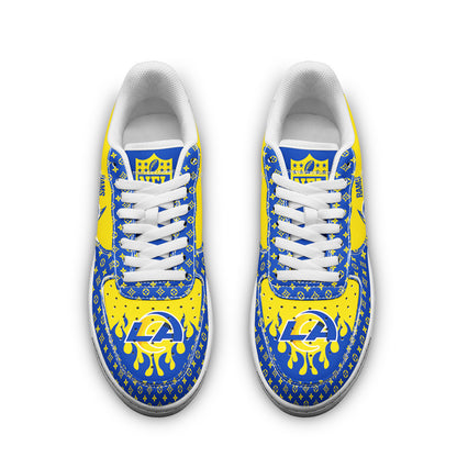 Footwearstorm Los Angeles Rams NFL Air Low-Top Sneakers Shoes For Men And Women 1205837