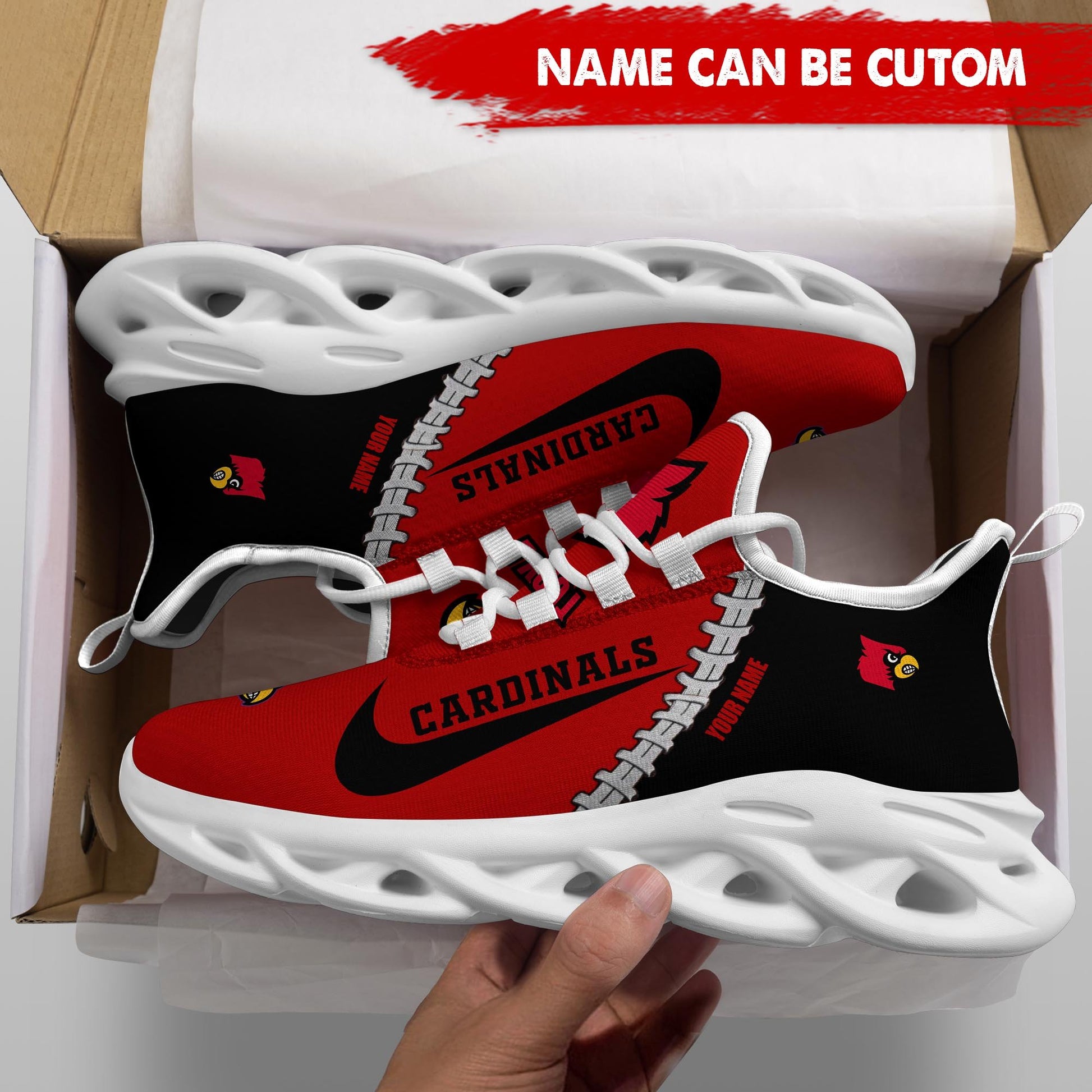 Footwearstorm Louisville Cardinals Max Soul Shoes Sneakers For Men And Women 1