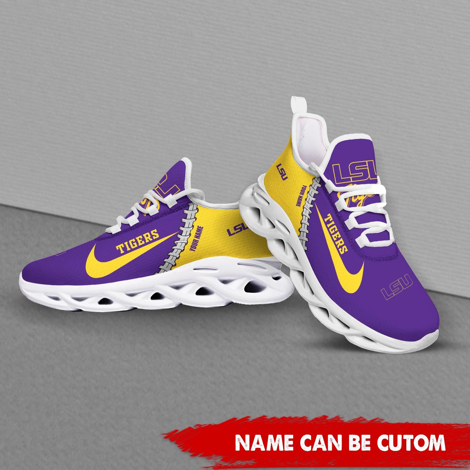 Footwearstorm LSU Tigers Max Soul Shoes Sneakers For Men And Women 3