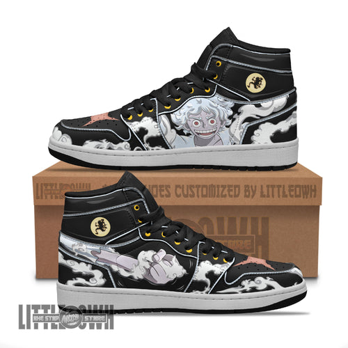 Footwearstorm Luffy Gear 5 AJ1 High Sneakers Shoes For Men And Women 1