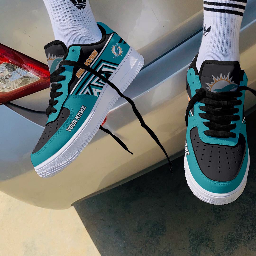 Footwearstorm Miami Dolphins Air Low-Top Sneakers Shoes For Men And Women 12056