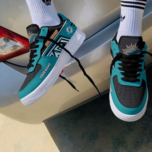 Footwearstorm Miami Dolphins Air Low-Top Sneakers Shoes For Men And Women 12056