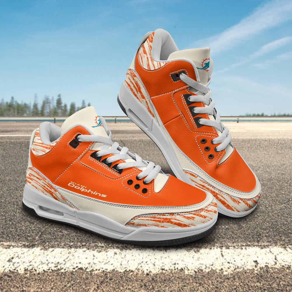 Footwearstorm Miami Dolphins AJ3 Sneakers Shoes For Men And Women