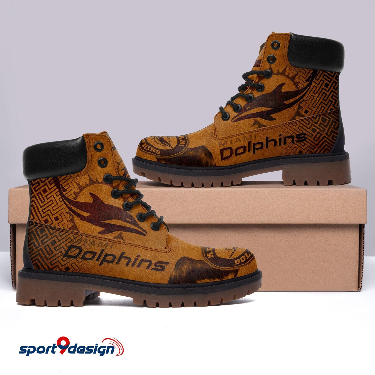 Footwearstorm Miami Dolphins Boots Shoes For Men And Women 1