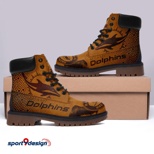 Footwearstorm Miami Dolphins Boots Shoes For Men And Women 1