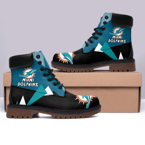 Footwearstorm Miami Dolphins Boots Shoes For Men And Women 3