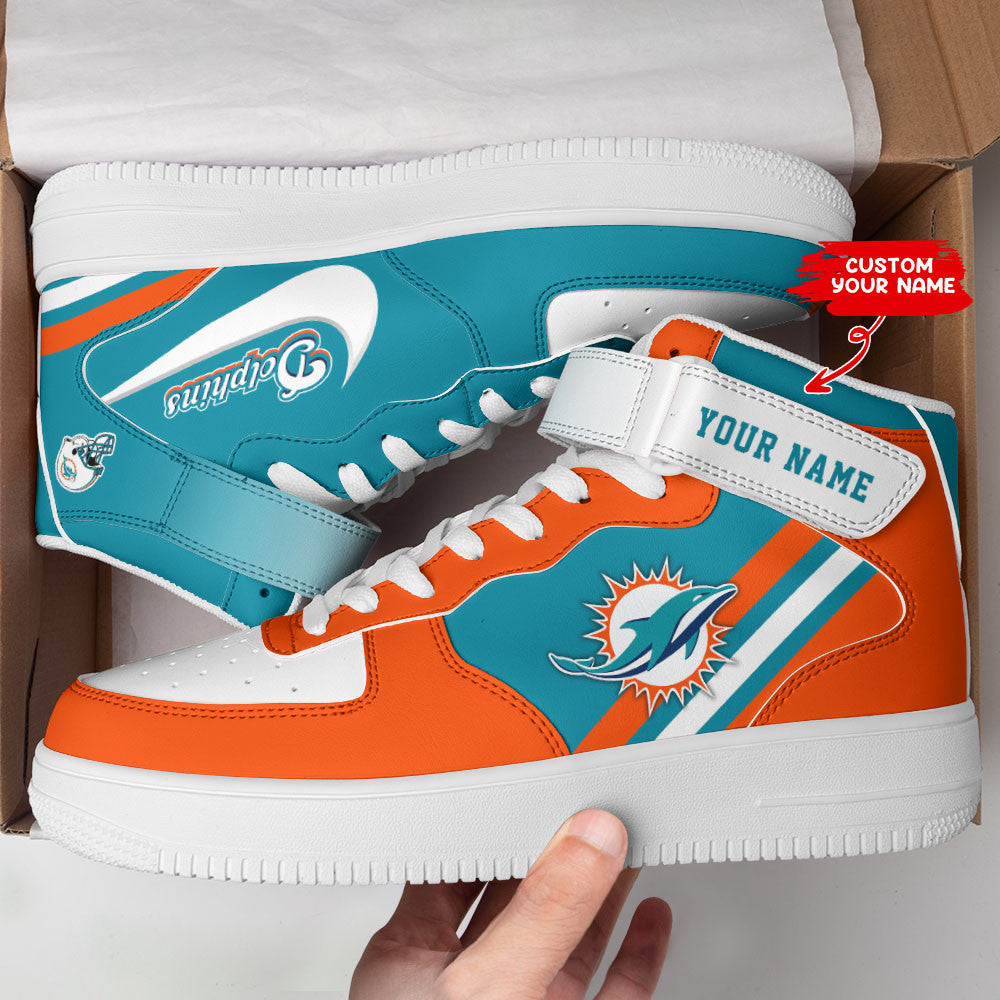Footwearstorm Miami Dolphins NFL Air Low-Top Sneakers Shoes For Men And Women 1205520