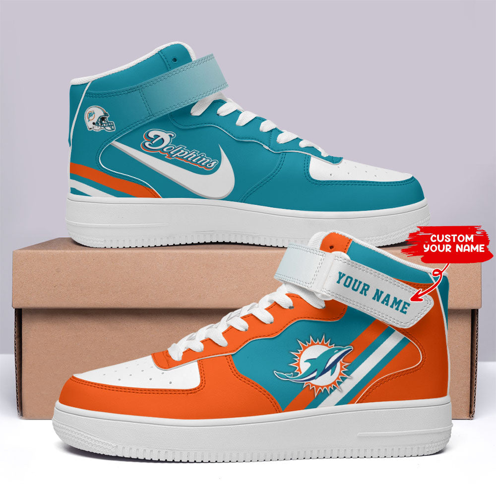 Footwearstorm Miami Dolphins NFL Air Low-Top Sneakers Shoes For Men And Women 1205520