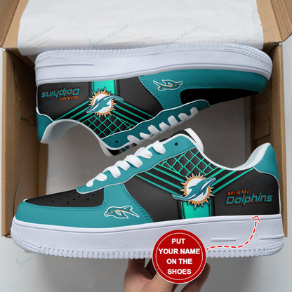 Footwearstorm Miami Dolphins NFL Air Low-Top Sneakers Shoes For Men And Women 1205414